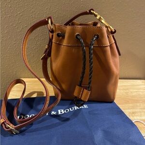 Dooney & Bourke Florentine Leather Mini Hattie Drawstring Crossbody Bag